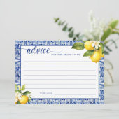 Invitation Conseils aux citrons de la légende principale pour (Debout devant)