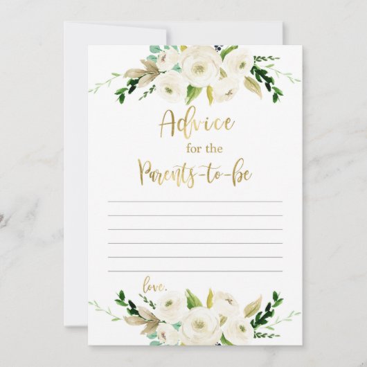 Invitation Conseils aux parents à être (Devant)