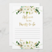 Invitation Conseils aux parents à être (Devant / Derrière)