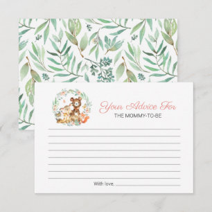 Invitation Conseils de Baby Shower sur la Végétation d'Animau