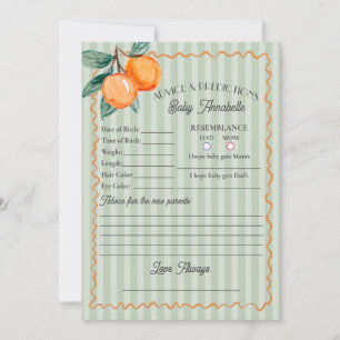 Invitation Conseils de douche Citrus Little Cutie Green pour