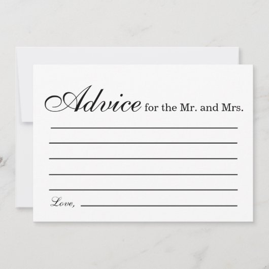 Invitation Conseils de douche nuptiale douche nuptiale (Devant)