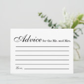 Invitation Conseils de douche nuptiale douche nuptiale (Debout devant)