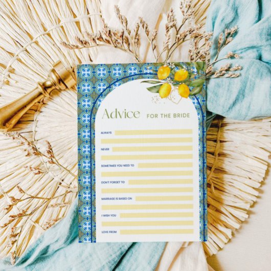 Invitation Conseils de Fête de Fiançailles au Citron pour la 