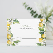 Invitation Conseils de Fête des mariées de Squeeze pour la ca (Debout devant)