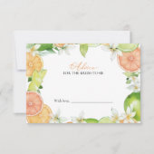 Invitation Conseils de Fête des mariées de Squeeze pour la ca (Devant)