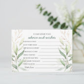 Invitation Conseils de feuillage et vœux pour la mariée et le (Debout devant)