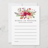 Invitation Conseils de fleurs pour douche de mariée d'automne (Devant)