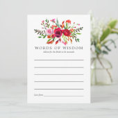 Invitation Conseils de fleurs pour douche de mariée d'automne (Debout devant)