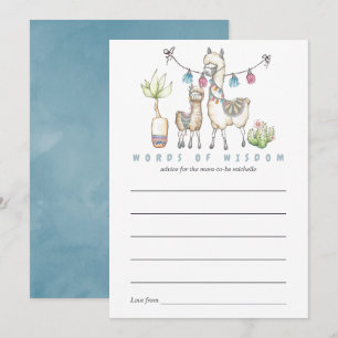 Invitation Conseils de maman pour Baby Shower sur le thème de
