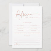 Invitation Conseils et prédictions pour bébé MARLO Boho Blush (Devant)