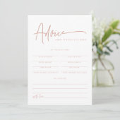 Invitation Conseils et prédictions pour bébé MARLO Boho Blush (Debout devant)