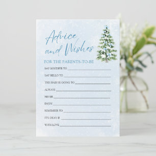 Invitation Conseils et Vœux pour la Baby Shower de Noël aux R