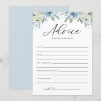 Conseils floraux aquarelle bleue pour les jeunes m