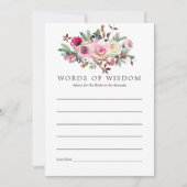 Invitation Conseils floraux pour la future mariée pour une do (Devant)