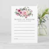 Invitation Conseils floraux pour la future mariée pour une do (Debout devant)