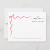 Invitation Conseils pour bébé en boîte rose pour maman et pap (Devant)