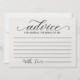Invitation Conseils pour la mariée à être Fête des mariées -