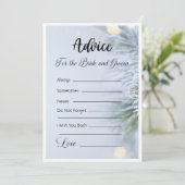 Invitation Conseils pour la mariée et la chambre Noël d'hiver (Debout devant)