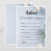 Invitation Conseils pour la mariée et la chambre Noël d'hiver (Devant / Derrière)