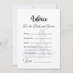Invitation Conseils pour la robe de mariée des mariés