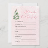Invitation Conseils pour l'arbre de Noël pour la future maman (Devant)