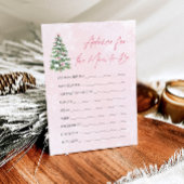 Invitation Conseils pour l'arbre de Noël pour la future maman