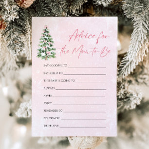 Invitation Conseils pour l'arbre de Noël pour la future maman