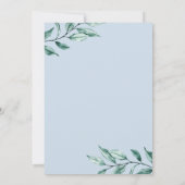 Invitation Conseils pour les mariés dans un décor de verdure (Dos)