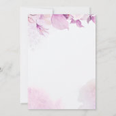 Invitation Conseils pour les mariés Fleurs rose Boho (Dos)
