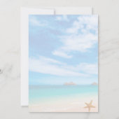 Invitation Conseils pour les mariés Starfish Beach (Dos)