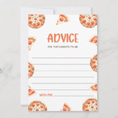 Invitation Conseils Pour Les Parents, Baby shower De Pizza Co (Devant)