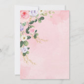 Invitation Conseils pour maman d'être rose violet éléphant ca (Dos)