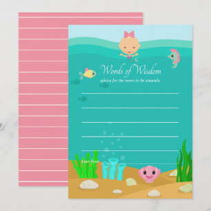 Invitation Conseils pour maman pour une Baby Shower sur le th