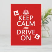 Invitation Conserver le calme et la conduite (apprenant) (Debout devant)