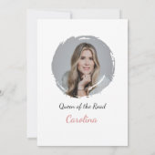 Invitation Conserver sur le conducteur de camion féminin d’an (Dos)