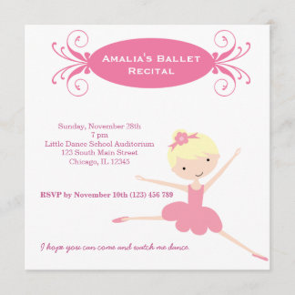 Invitation Considérant Ballet