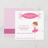 Invitation Considérant Ballet (Devant / Derrière)