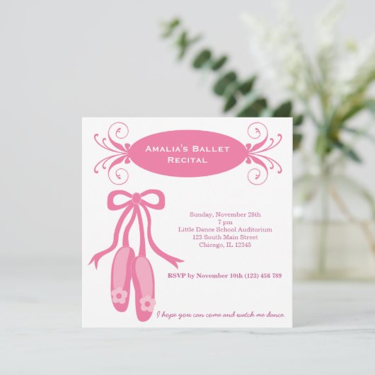 Invitation Considérant Ballet (Debout devant)