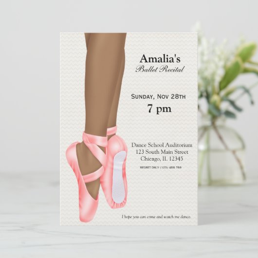 Invitation Considérant Ballet (Debout devant)