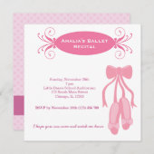 Invitation Considérant Ballet (Devant / Derrière)