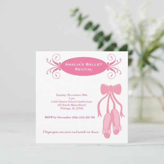 Invitation Considérant Ballet (Debout devant)