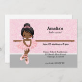 Invitation Considérant Ballet (Devant / Derrière)