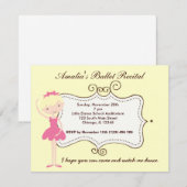 Invitation Considérant Ballet (Devant / Derrière)