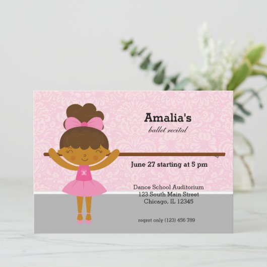 Invitation Considérant Ballet (Debout devant)