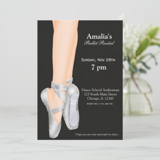 Invitation Considérant Ballet (Debout devant)