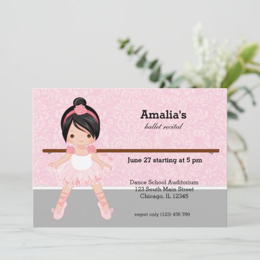 Invitation Considérant Ballet (Debout devant)