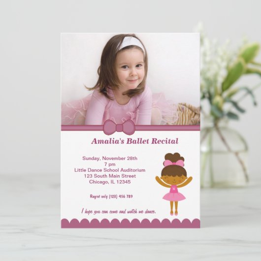 Invitation Considérant Ballet (Debout devant)