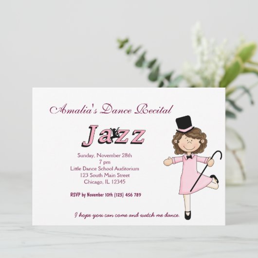 Invitation Considérant Danse (Debout devant)