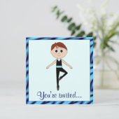 Invitation Considérant de danse avec le danseur de garçon (Debout devant)